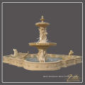 Decoration large white natural stone statue marble horse fountain sculpture